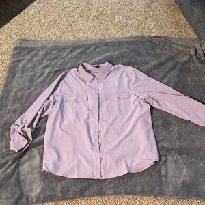 Eddie Bauer Lavender Classic Fit Shirt